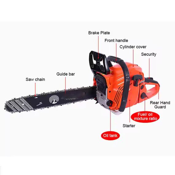 KISTON CHAINSAW MACHINE, 20 INCH, 58 CC