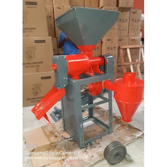 MINI RICE MILL WITH CYCLONE WITH 10 HP MOTOR