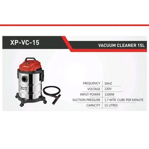 XTRA POWER 15 LITRE WET & DRY VACUUM CLEANER XP-VC-15