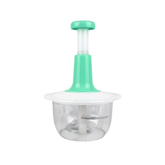 PUSH FOOD CHOPPER, STEEL LARGE MANUAL HAND-PRESS VEGETABLE CHOPPER MIXER CUTTER