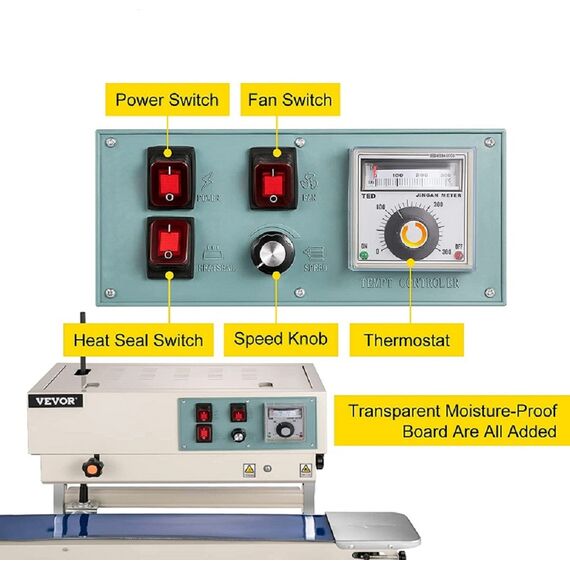 BAND SEALER  SS VERTICAL WITH STAND