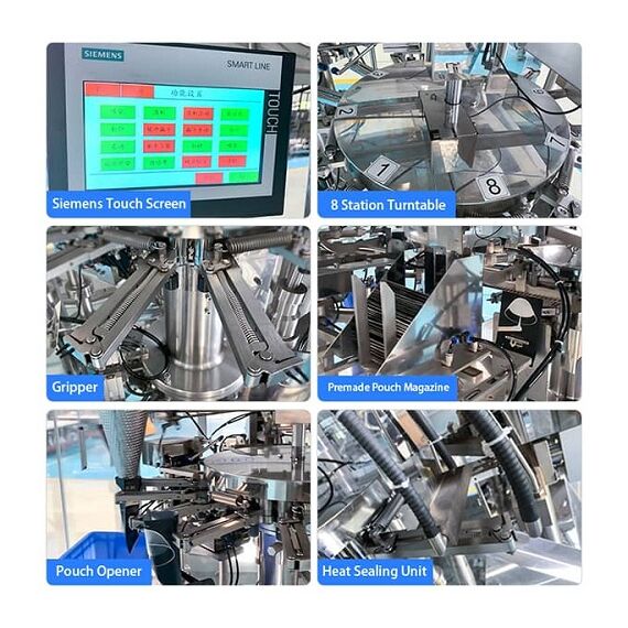 50-1000 GM CENTER SEAL POWDER + GRANULE FFS MACHINE WITH SENSOR