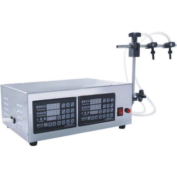 SEMI- AUTOMATIC QUANTITATIVE FILLING MACHINE DOUBLE HEAD