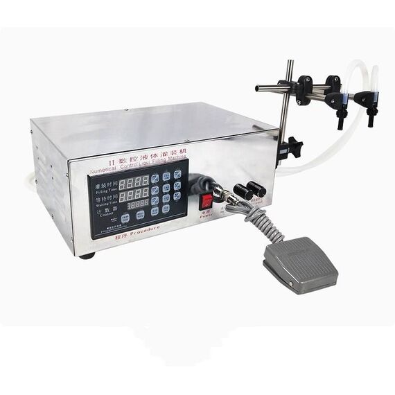 SEMI- AUTOMATIC QUANTITATIVE FILLING MACHINE DOUBLE HEAD