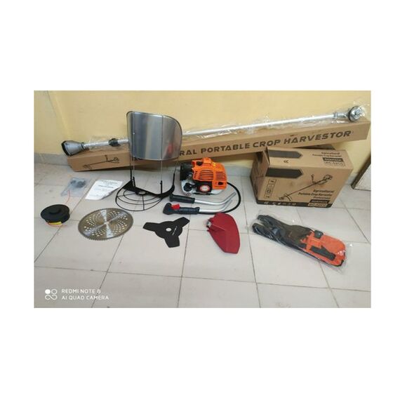 PETROL BRUSH CUTTER MACHINE WITH TILLER ATTACHMENT, 2 STROKE, 52 CC (COMBO)