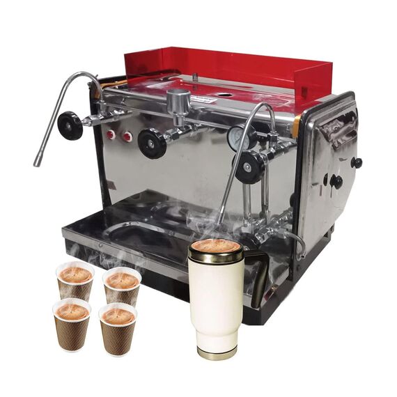 ELECTRIC & GAS OPERATED INDIAN ESPRESSO COFFEE MACHINE WITH AUTOCUT 20 INCH