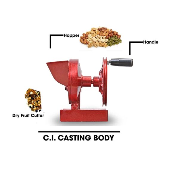 HAND OPERATED DRY FRUITS CUTTING MACHINE SMALL