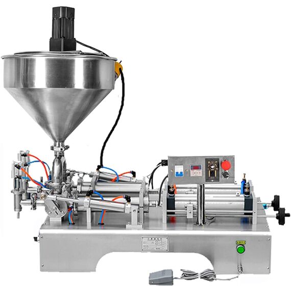 DOUBLE HEAD PASTE FILLING MACHINE 50 TO 500 ML