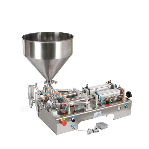 DOUBLE HEAD PASTE FILLING MACHINE 50 TO 500 ML
