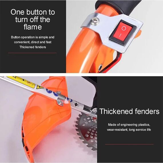 KISTON WHEEL TYPE BRUSH CUTTER, 52CC, 2 STROKE