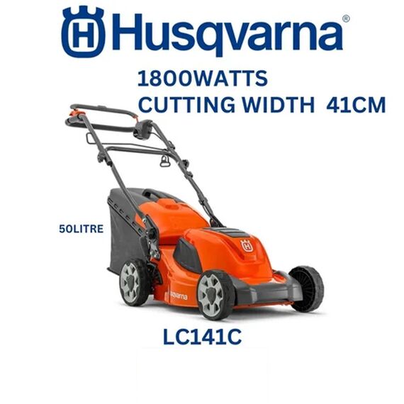 HUSQVARNA LC 141C ELECTRIC LAWN MOWER, 1800W