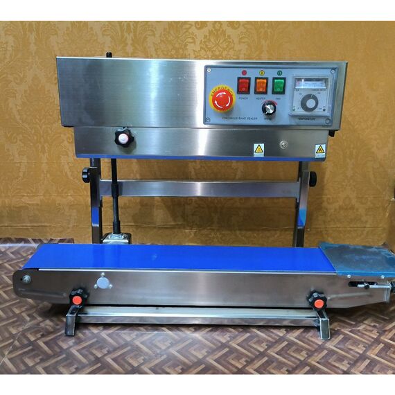 CONTINUOUS BAND SEALER AVERAGE QUALITY, SS VERTICAL