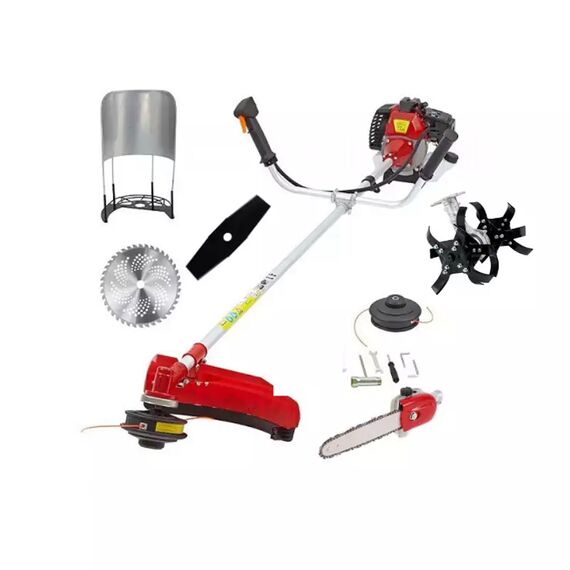 KISTON PETROL BRUSH CUTTER MACHINE WITH ATTACHMENT, 2 STROKE, 52 CC