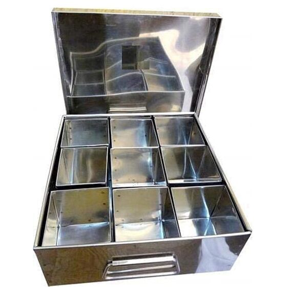 STAINLESS STEEL 9 BOWL MASALA PETI, 1KG