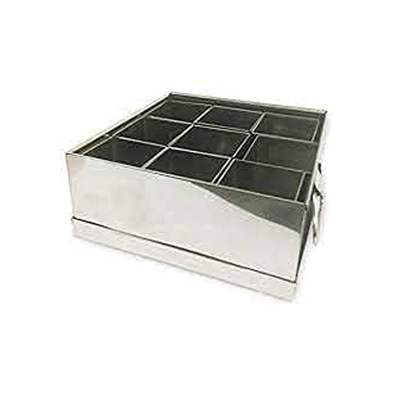 STAINLESS STEEL 9 BOWL MASALA PETI, 1KG