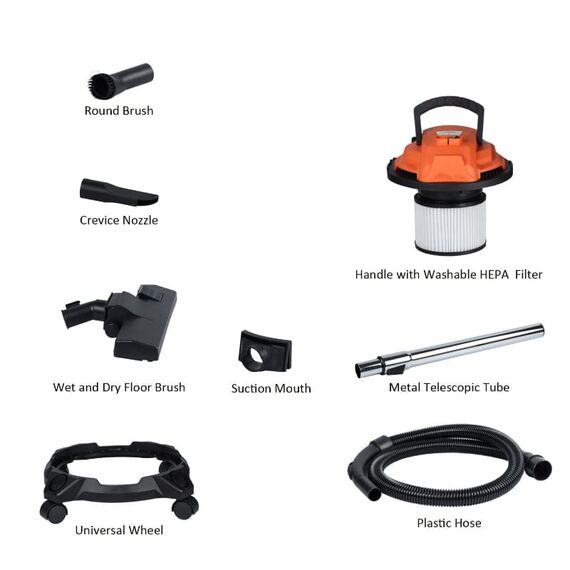 20 LITER VACUUM CLEANER WET & DRY