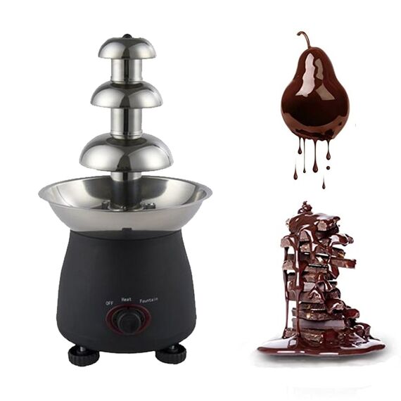 STAINLESS STEEL CHOCOLATE FOUNTAIN MACHINE 3 STEPS