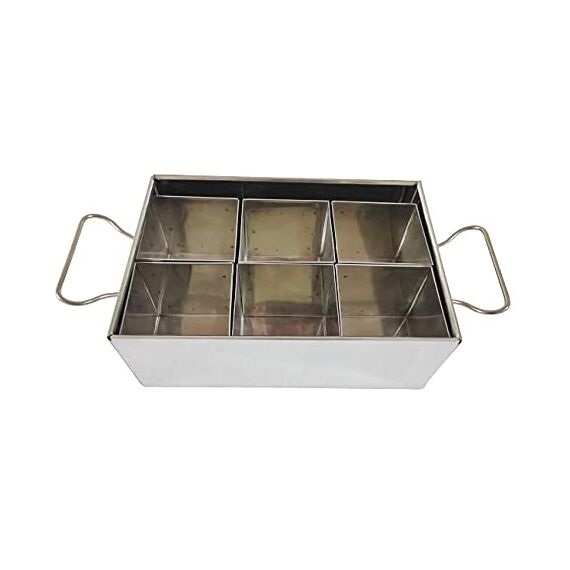 STAINLESS STEEL 6 BOWL MASALA PETI, 500 GM