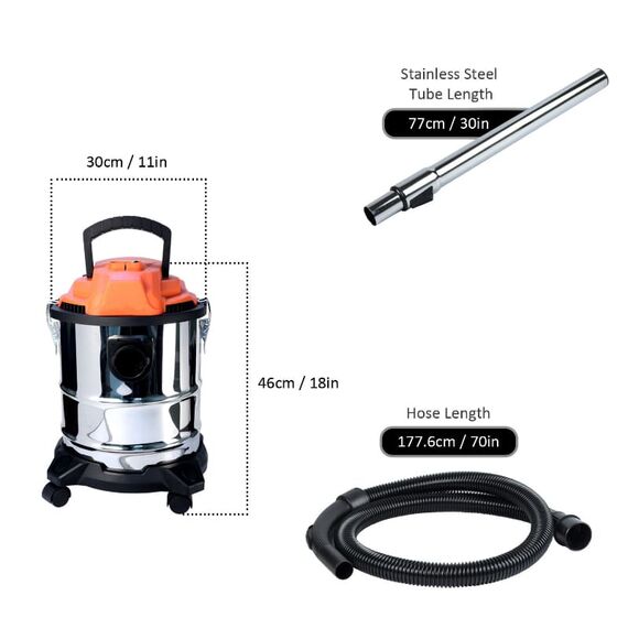 20 LITER VACUUM CLEANER WET & DRY