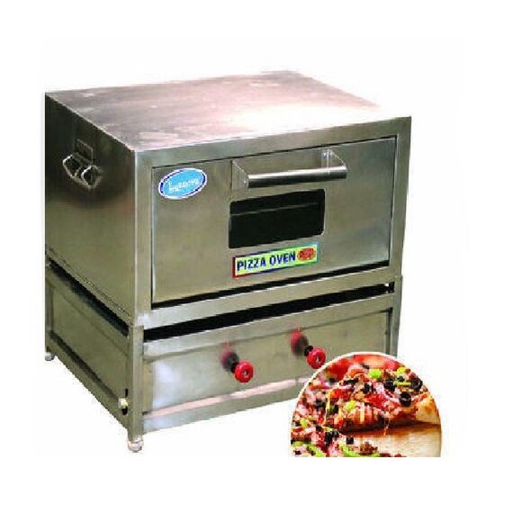 STAINLESS STEEL GAS OPERATED PIZZA OVEN, 12X18 INCH