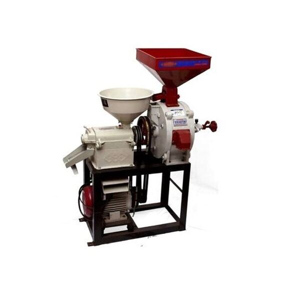 STONE TYPE RICE HULLER WITH FLOUR MILL, 14 INCH, 3 HP