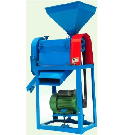 AUTOMATIC COMMERCIAL RICE MILL WITH 3HP MOTOR 250KG/HR OUTPUT