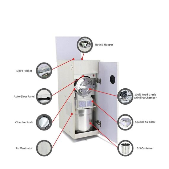 FULLY AUTOMATIC FLOUR MILL OR ATTA CHAKKI, 1 HP, 8 KG/HR