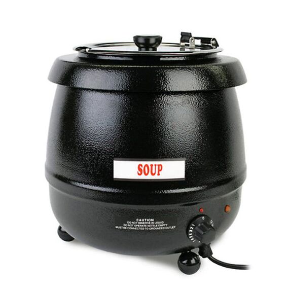 BLACK COATED SOUP POT 9 LTR