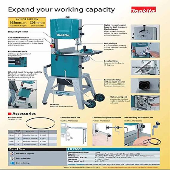 MAKITA LB1200F BAND SAW 900W