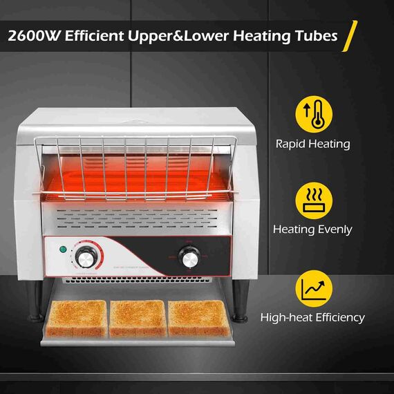STAINLESS STEEL 150-BREAD CONVEYOR TOASTER