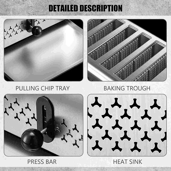 STAINLESS STEEL 4-BREAD POP UP TOASTER