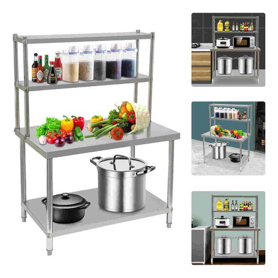 STAINLESS STEEL KITCHEN PICK UP TABLE (43=500)
