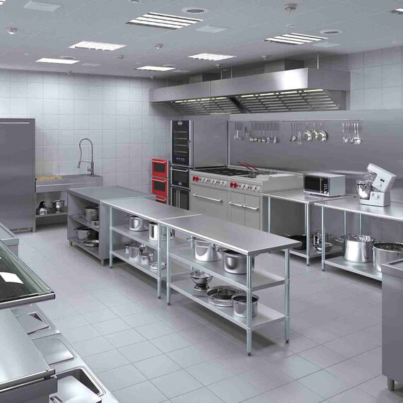 STAINLESS STEEL KITCHEN WORK TABLE (26=500)