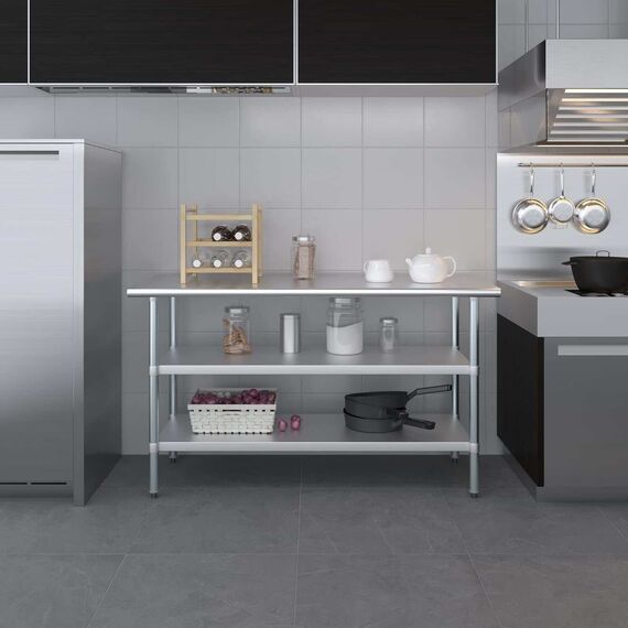 STAINLESS STEEL KITCHEN WORK TABLE (36=800)
