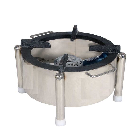 STAINLESS STEEL ROUND BHATTI, 18 INCH