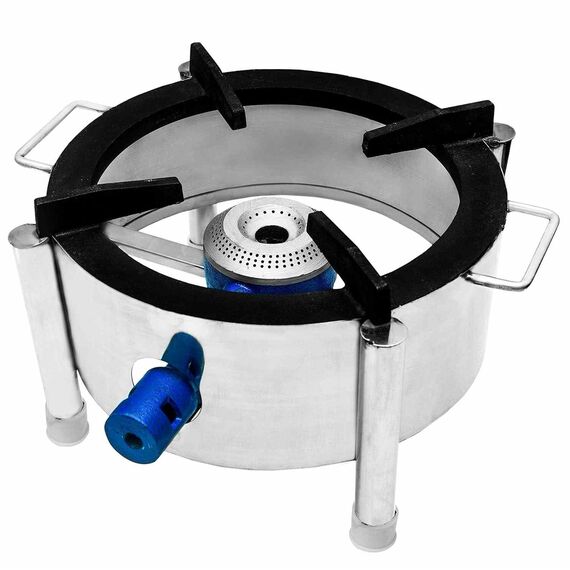 STAINLESS STEEL ROUND BHATTI, 15 INCH