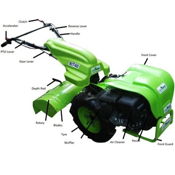DIESEL POWER WEEDER RECOIL/ELECTRIC START 408 CC