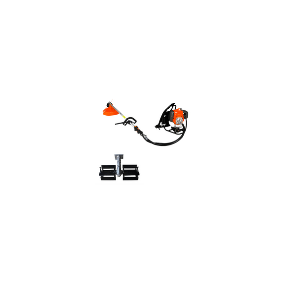 BACKPACK BRUSH CUTTER WITH TILLER ATTACHMENT, 52 CC, 2 STROKE (COMBO)