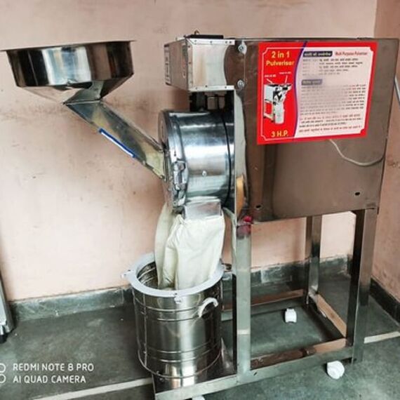 1HP PULVERISER SS SEMI-AUTOMATIC WET & DRY