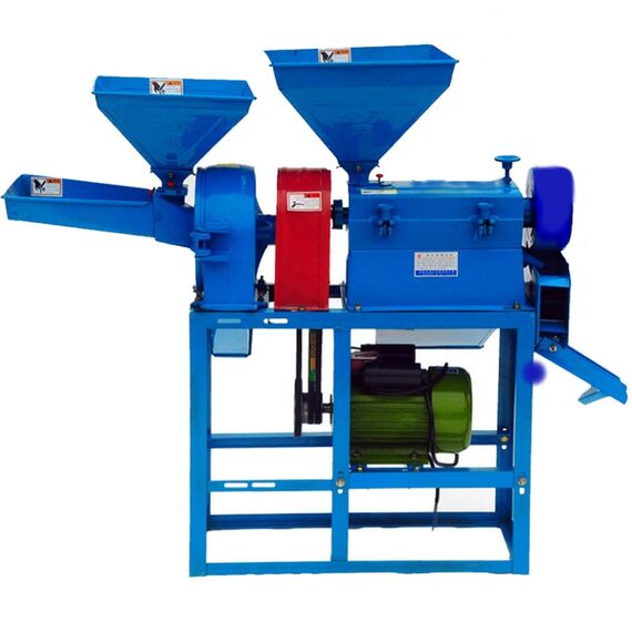AUTOMATIC COMBINED RICE MILL AND PULVERIZER WITH 3HP MOTOR 250KG/HR OUTPUT