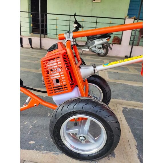 HAND PUSH TROLLEY BRUSH CUTTER 52CC 2-STROKE