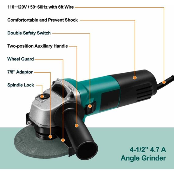 ANGLE GRINDER ELECTRIC, 1350 W