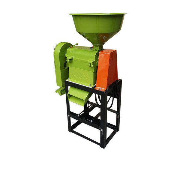 AUTOMATIC RICE MILL WITH 6.5 HP PETROL ENGINE, 250 KG/HR