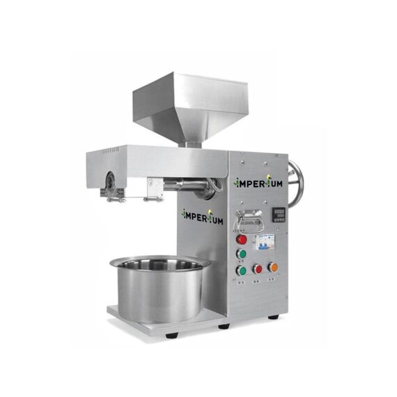 IMPERIUM® STAINLESS STEEL ORGANIC OIL PRESS MACHINE - SINGLE PHASE, COMMERCIAL GRADE (IMP-TC-20)