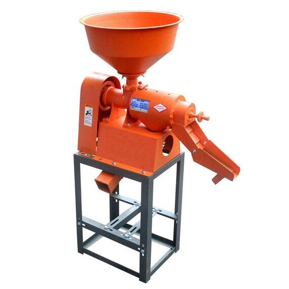 HEAVY DUTY RICE MILL MACHINE WITH 6.5 HP PETROL ENGINE, 250 KG/HR