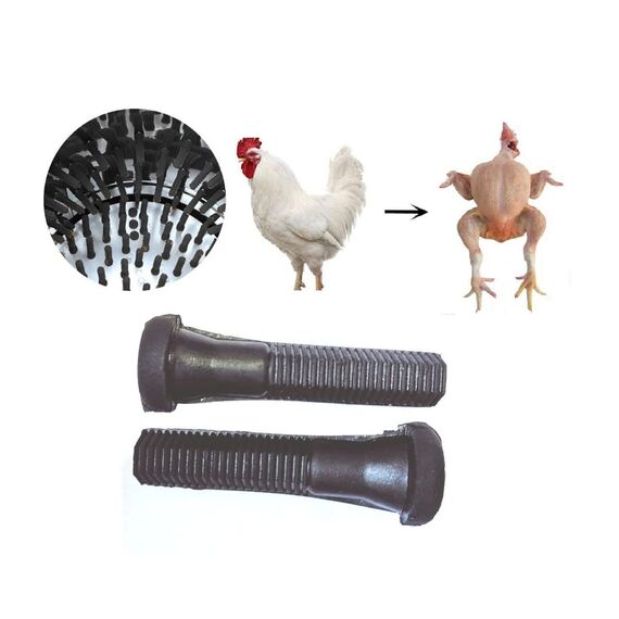 RUBBER FOR CHICKEN DE-FEATHERING MACHINE (300 PIECES)