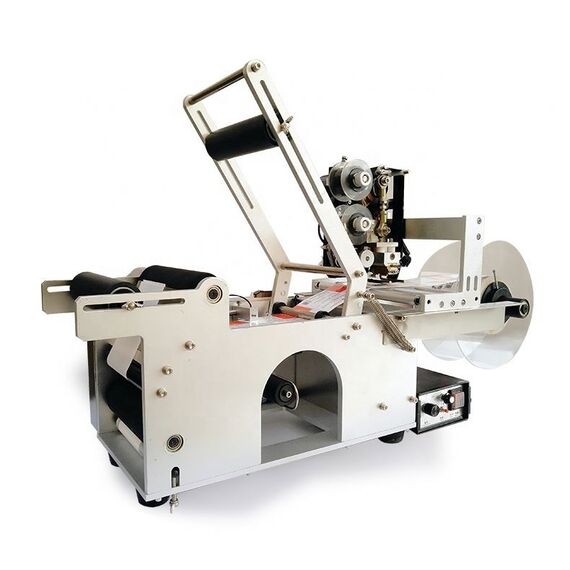 SEMI-AUTOMATIC LABELING MACHINE WITH CODING PRINTER
