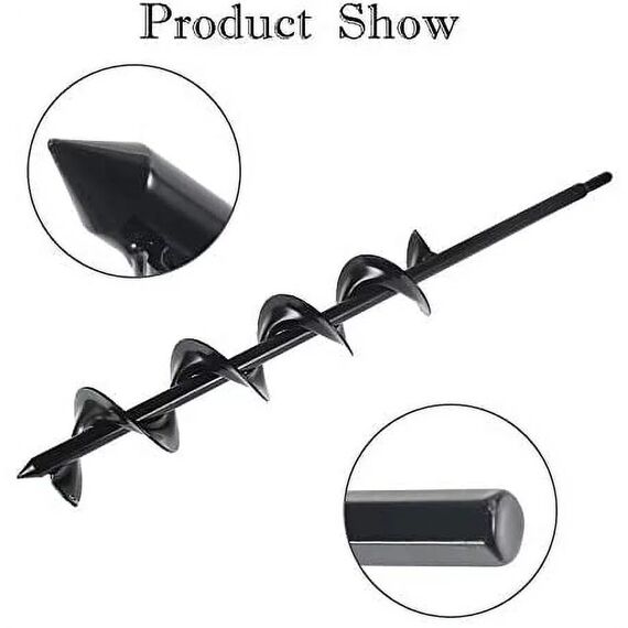 6" INCH EARTH AUGER DRILL BIT