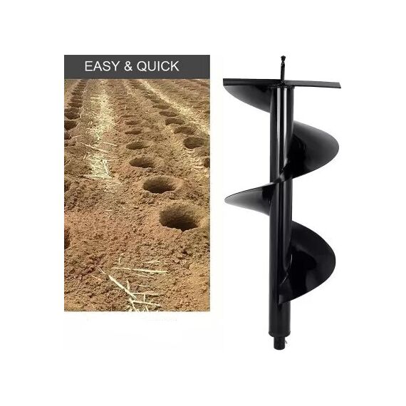 3" INCH EARTH AUGER DRILL BIT