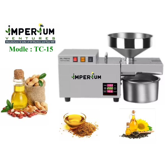 IMPERIUM STAINLESS STEEL 1200 WATT AUTOMATIC OIL MAKER MACHINE (IMP-TC-15)